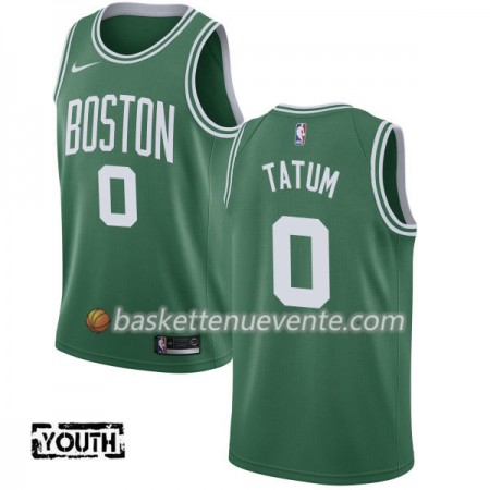 Maillot Basket Boston Celtics Jayson Tatum 0 Nike 2017-18 Vert Swingman - Enfant